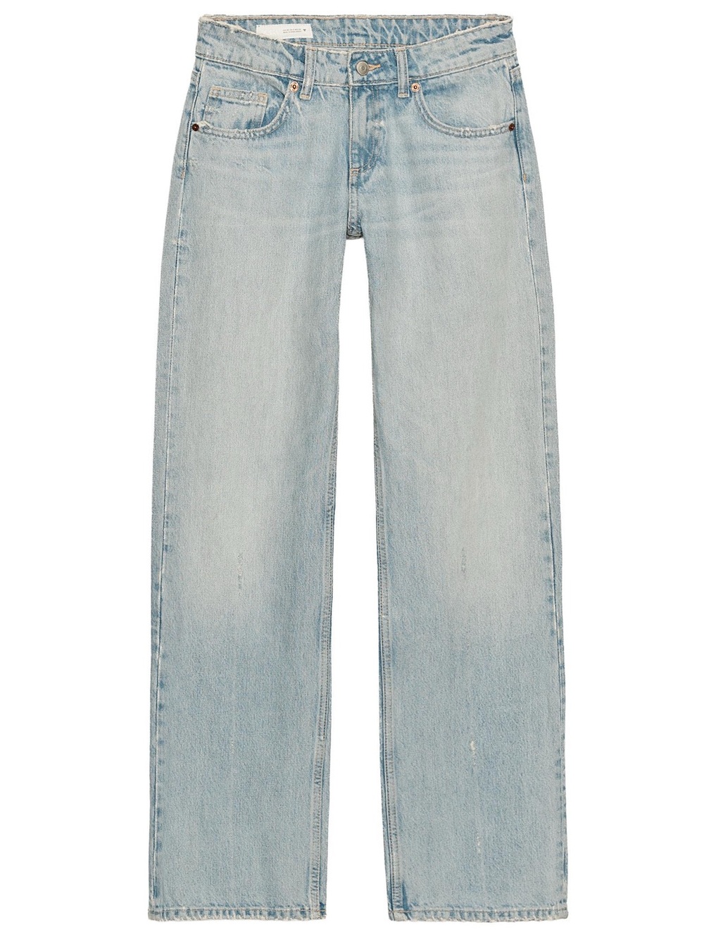 Zara TRF WIDE LEG LOW RISE JEANS